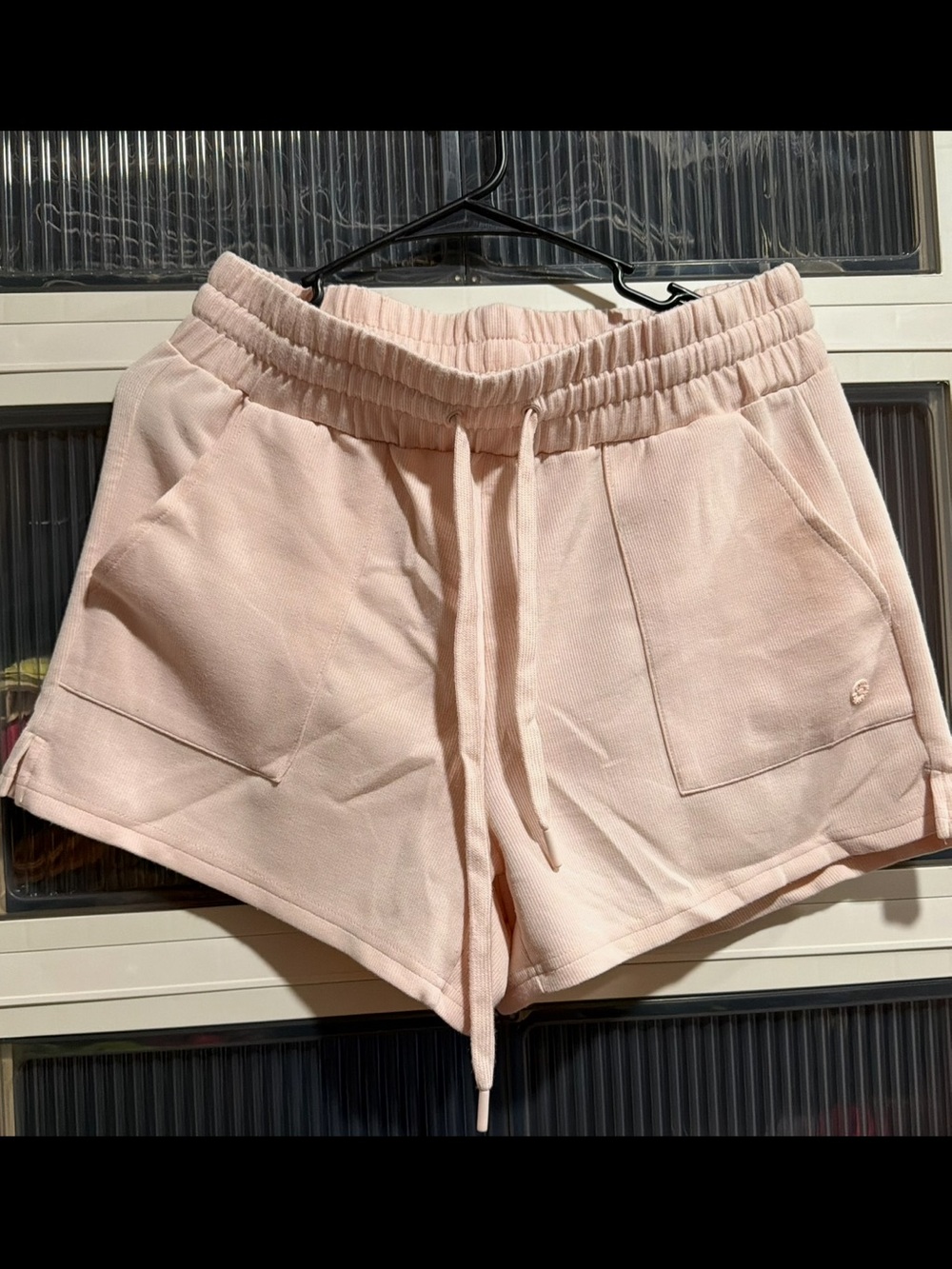 Light Pink Women's Drawstring Lounge Shorts